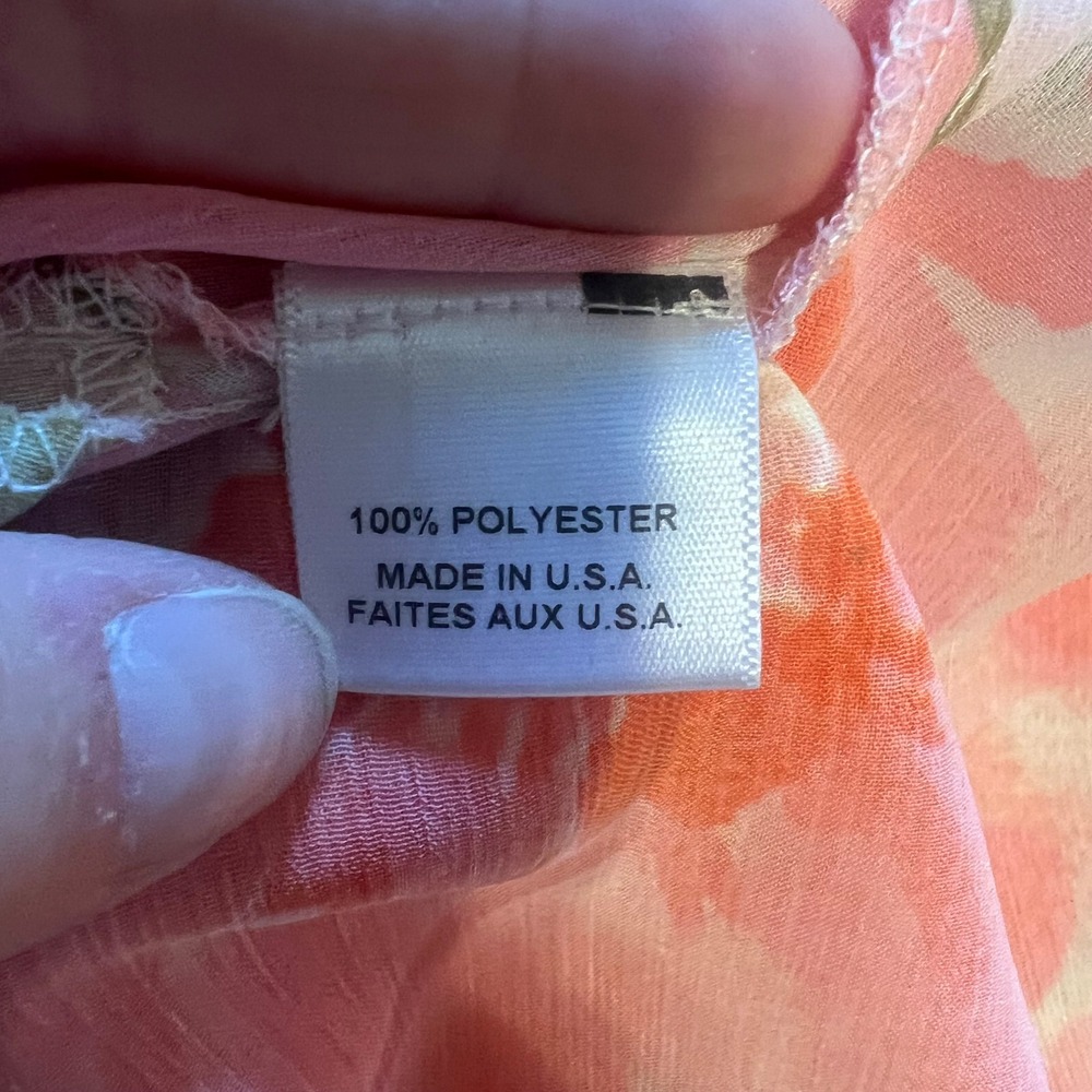 NWT MISA Los Angeles Women's L Maxi Dress Pink Floral Strapless Ruffle High Low - Picture 6 of 7